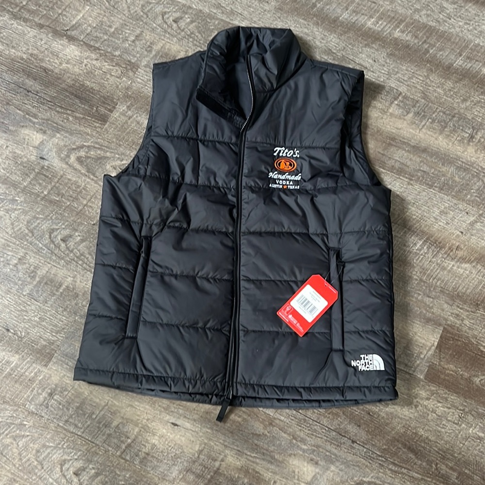Mens Tito’s NorthFace Dark Grey Puffer Vest - Tag Still On!